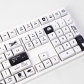 Black Cartoon 104+26 XDA-like Profile Keycap Set Cherry MX PBT Dye-subbed for Mechanical Gaming Keyboard